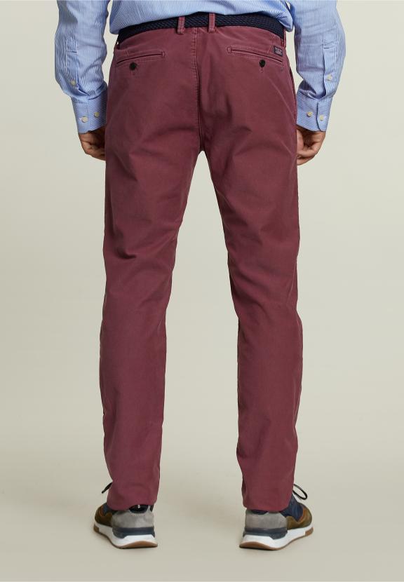 Slim Fit Cotton Chino Medoc - Rose