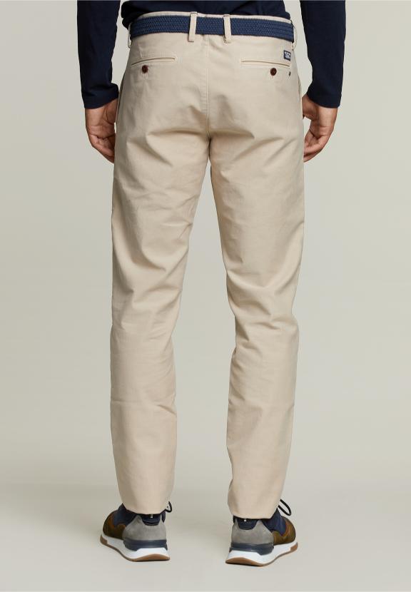 Slim Fit Katoenen Chino Peanut - Beige - W