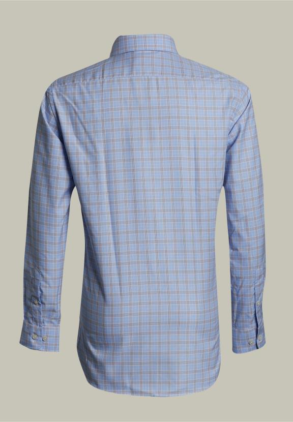 Custom Fit Checked Shirt With Pocket Multi - Multi