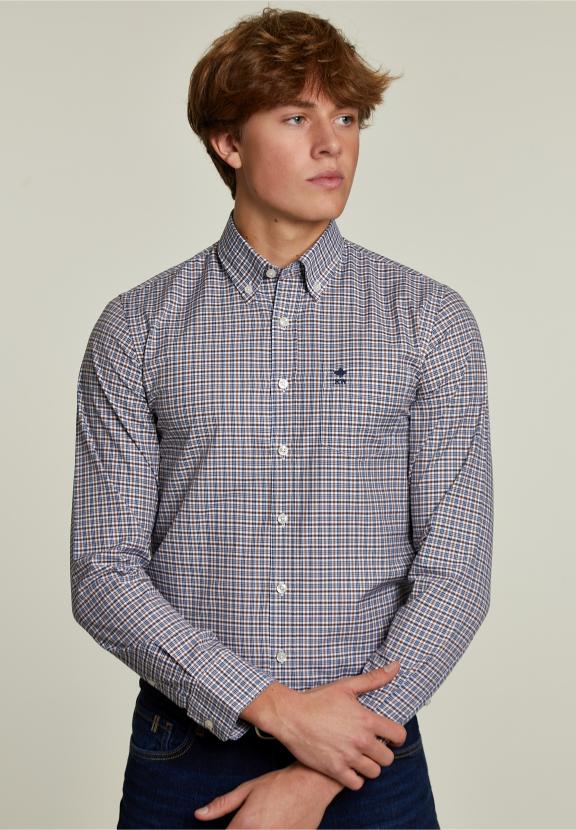 Chemise à Carreaux Sur Mesure Multi - G-000 - W