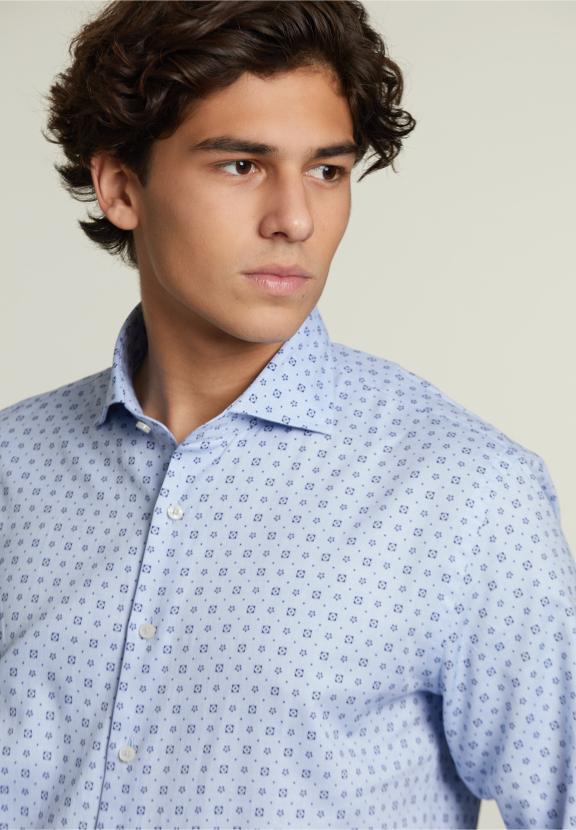 Op Maat Gemaakt Fantasie Shirt Blauw - B-000 - W