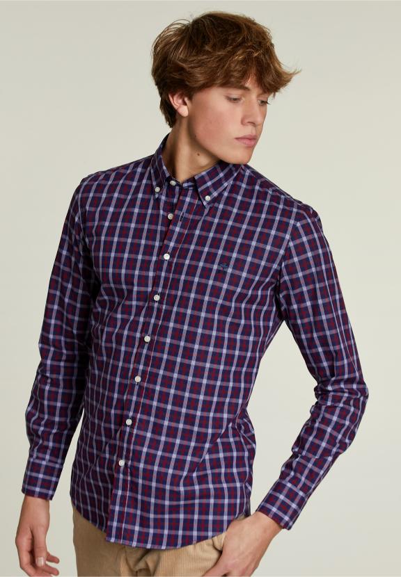Slim Fit Checked Shirt Multi - Multi