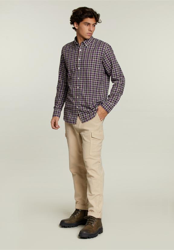 Custom Fit Checked Shirt Multi - Multi