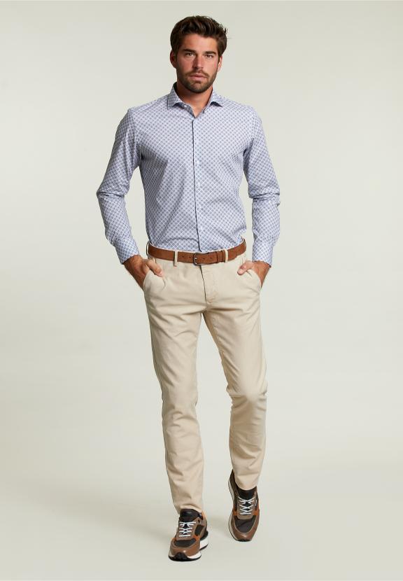 Slim Fit Fantasy Shirt Multi - Bleu