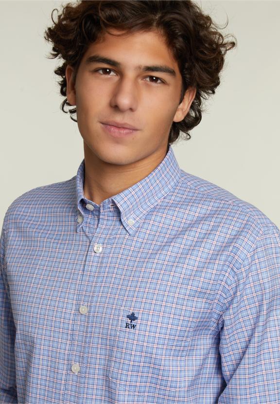 Custom Fit Checked Shit With Pocket Multi - Multi