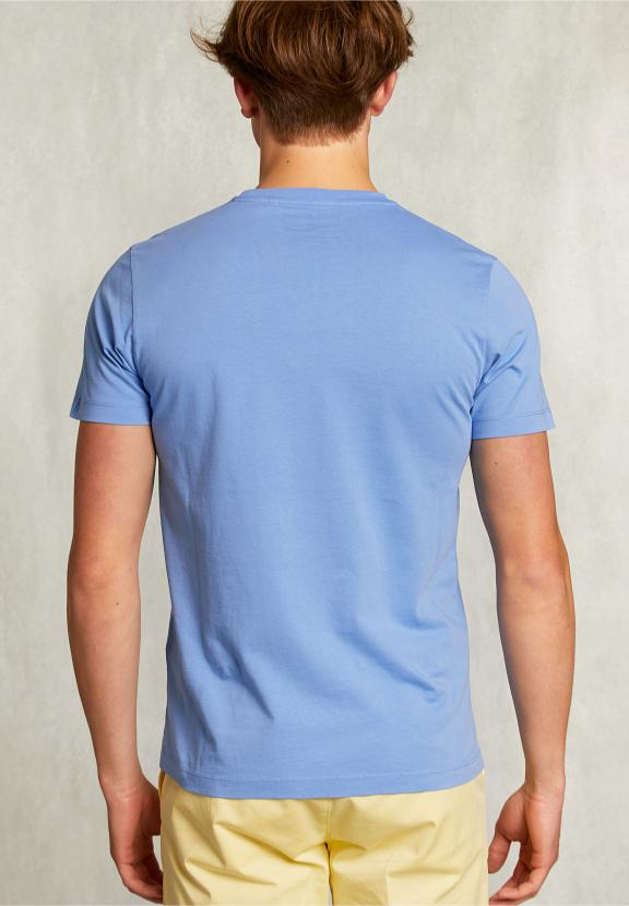 Normal Fit Basic T-Shirt Nile - Blauw
