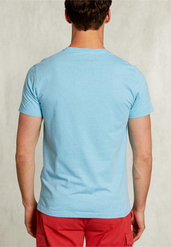 Normal Fit Basic T-Shirt Bora Bora Mel - Bleu