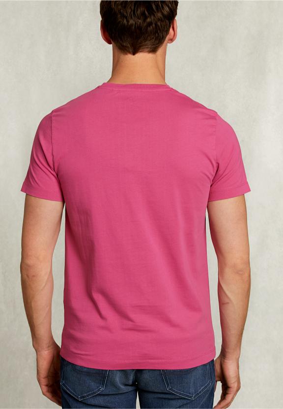 Normal Fit Basic T-Shirt In Amaranth - Rose