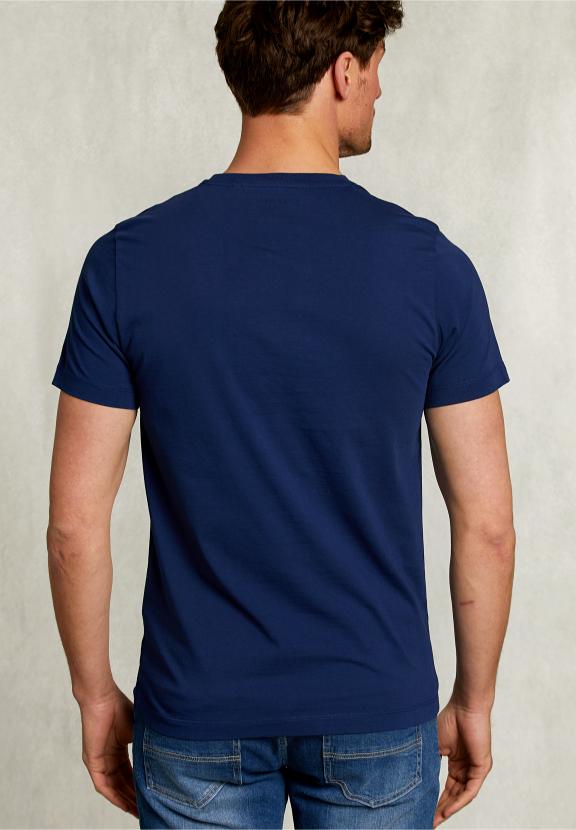 Normal Fit T-Shirt Oxford Blue - Blauw