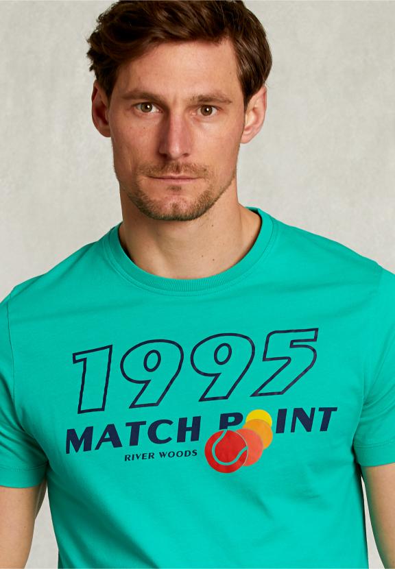 Normal Fit Basic T-Shirt In Moscow Mule - Groen