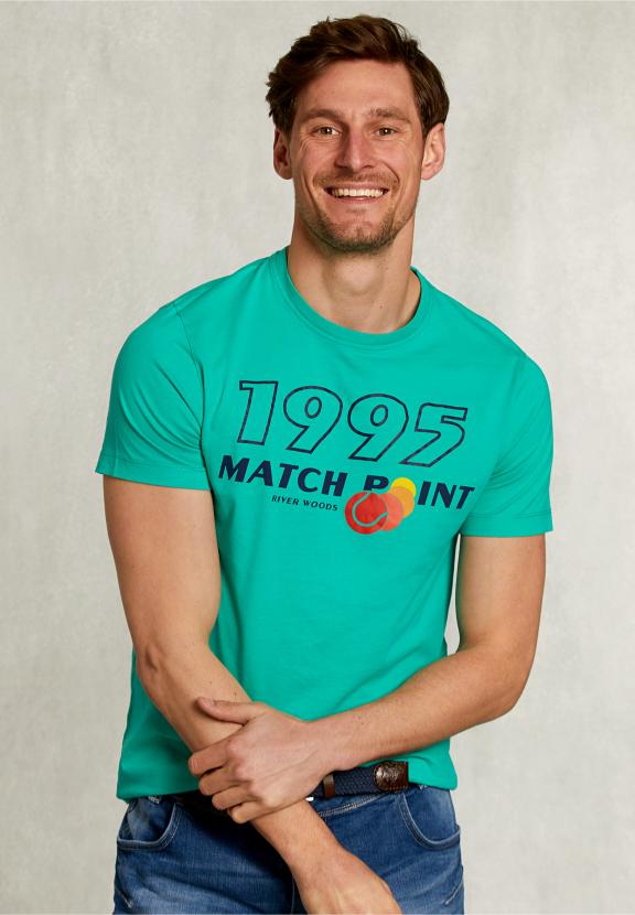 Normal Fit Basic T-Shirt In Moscow Mule - Groen