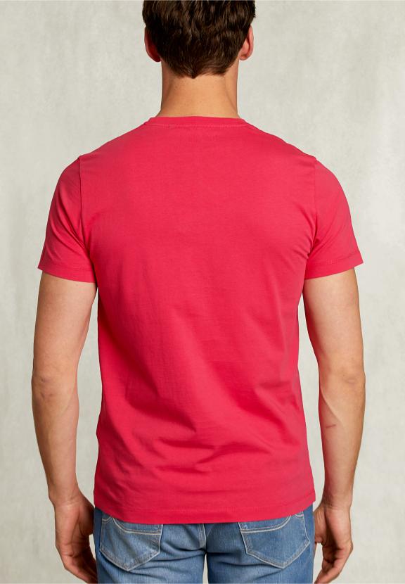 Normal Fit Basic T-Shirt In Flirt - Roze