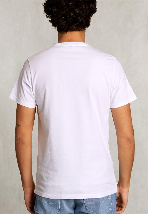 Custom Fit Pima Cotton T-Shirt Pocket White - Wit