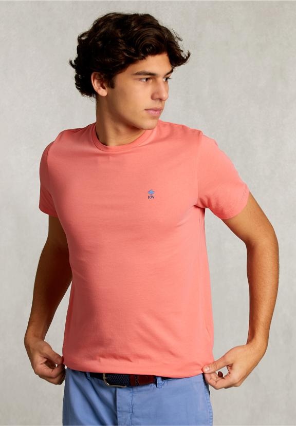 Custom Fit Pima Cotton T-Shirt Bellini - Rose