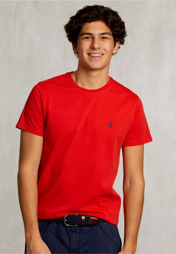 Custom Fit Pima Cotton T-Shirt Kir Royal - Roze