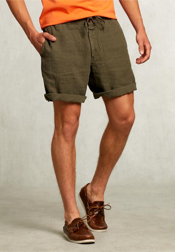 Linen Short Ranger - Kaki