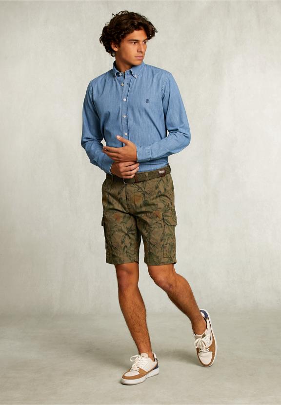 Floral Cargo Short Savanna - Khaki
