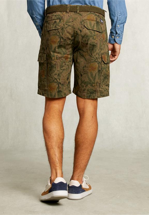 Floral Cargo Short Savanna - Kaki