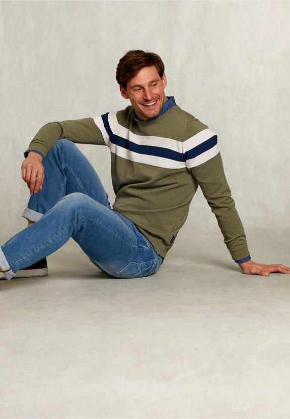 Custom Fit Jeans Shirt Dk Bleach - Denim