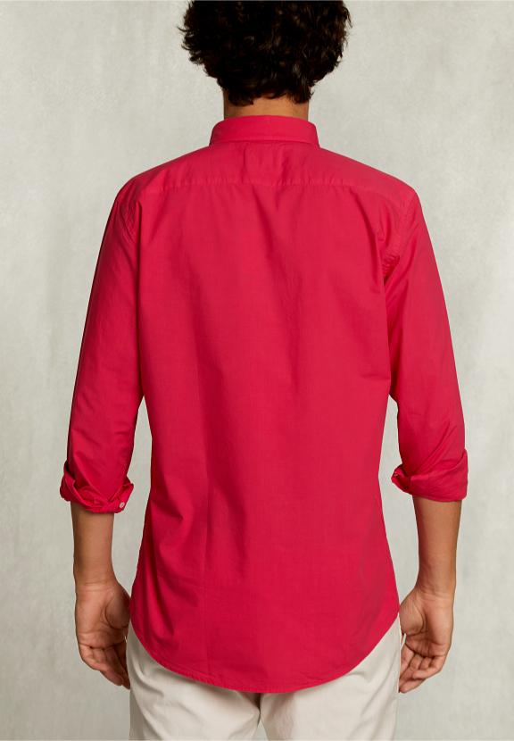 Custom Fit Poplin Shirt Flirt - Roze