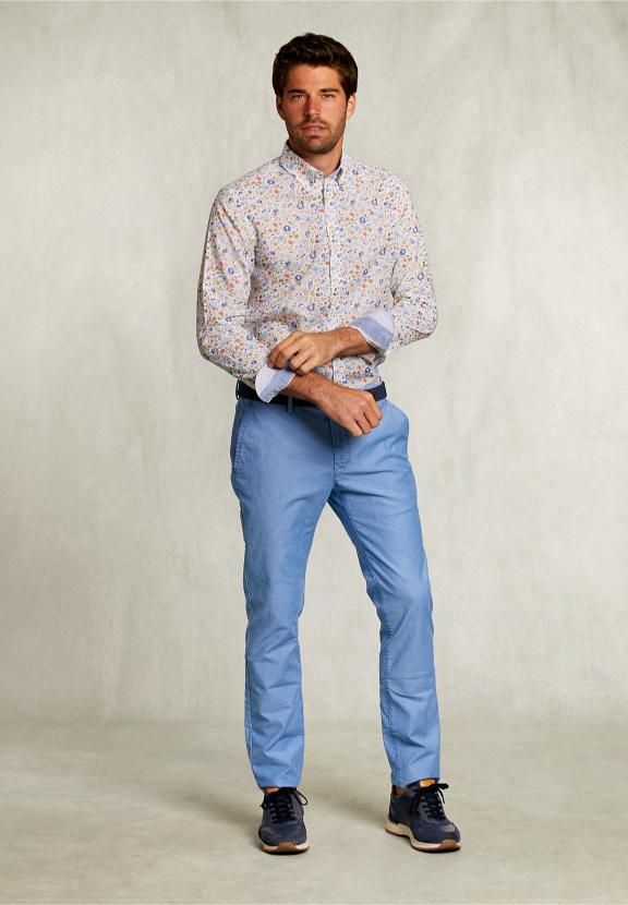 Custom Fit Floral Shirt Multi - Wit
