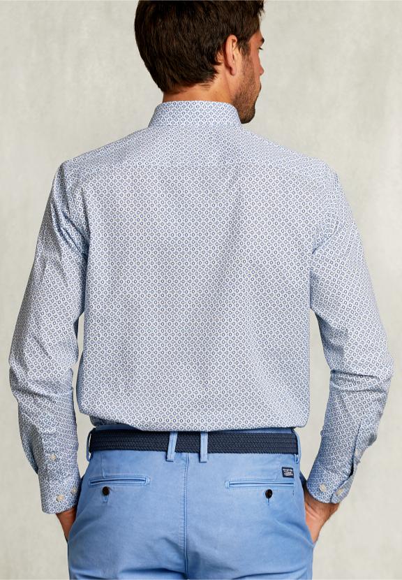 Custom Fit Fantasy Shirt Blue/Green - Multi