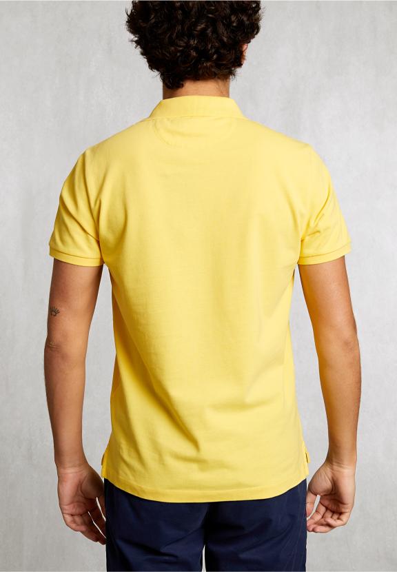Custom Fit Pima Cotton Polo Butterfly - Geel