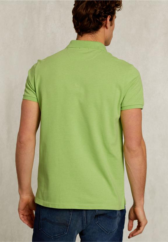 Custom Fit Pima Cotton Polo Lime Mix - Groen