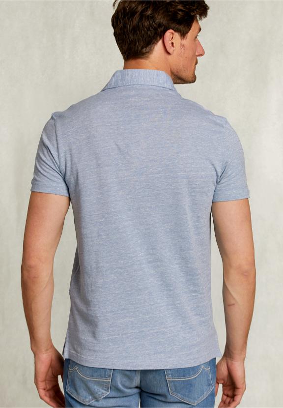 Custom Fit Cotton Polo Mombasa - Blauw