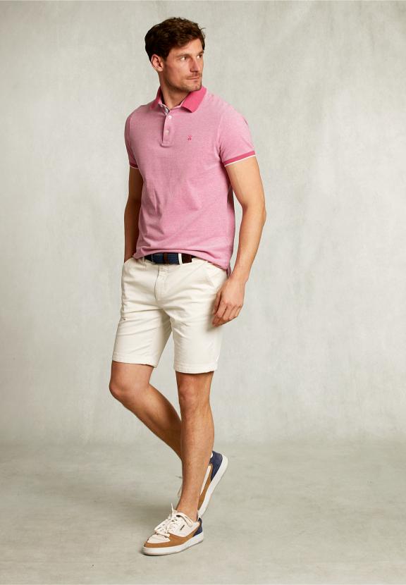 Custom Fit Cotton Polo Amaranth - Roze