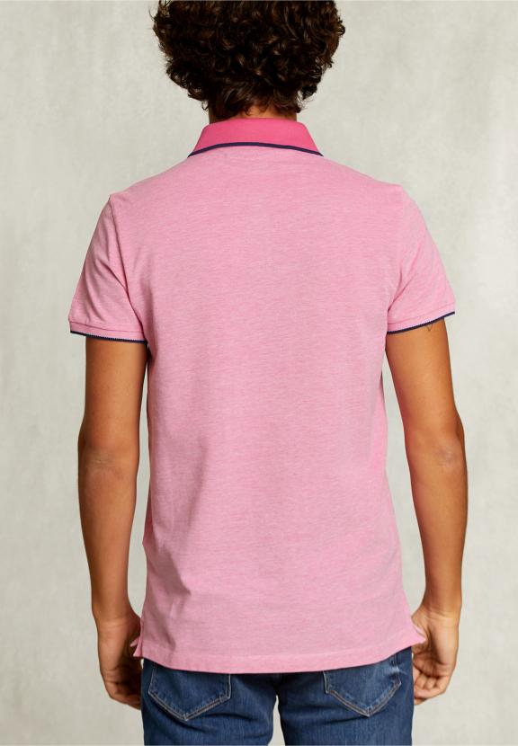 Custom Fit Cotton Polo Amaranth - Roze