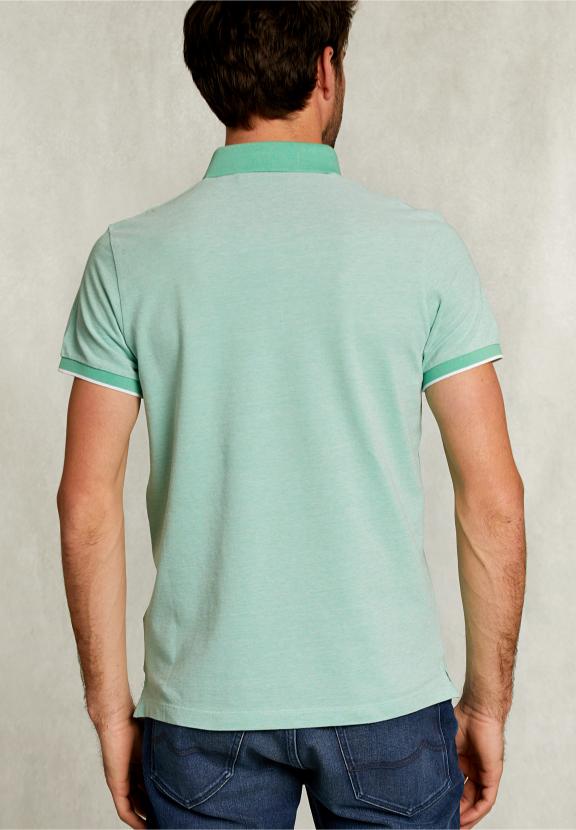 Custom Fit Cotton Polo Citrus Mix - Groen