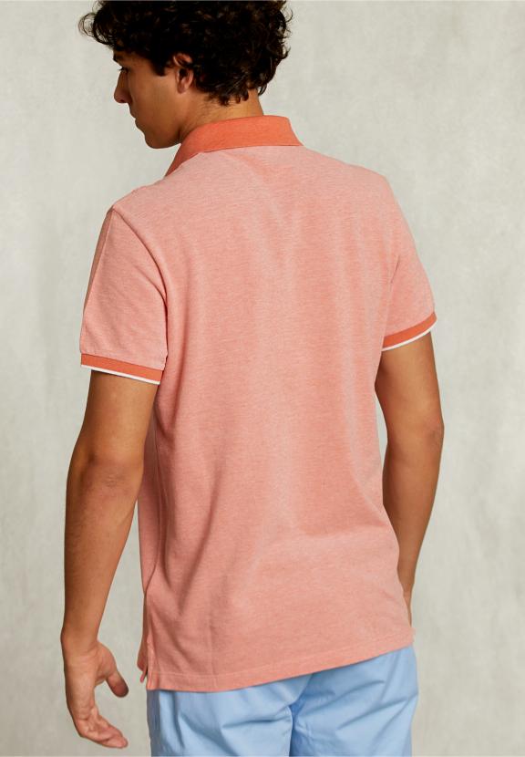 Custom Fit Cotton Polo Life Jacket Mix - Oranje