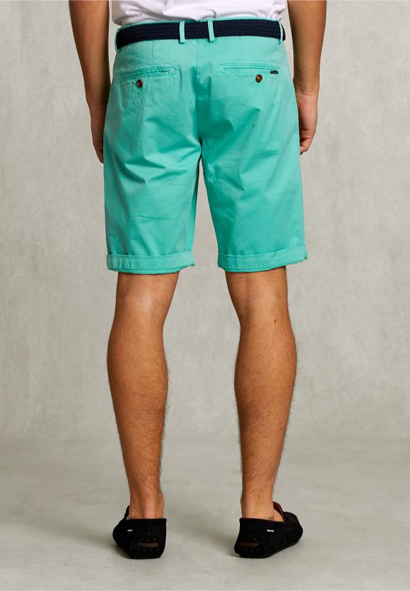 Cotton Chino Short Mint - Groen