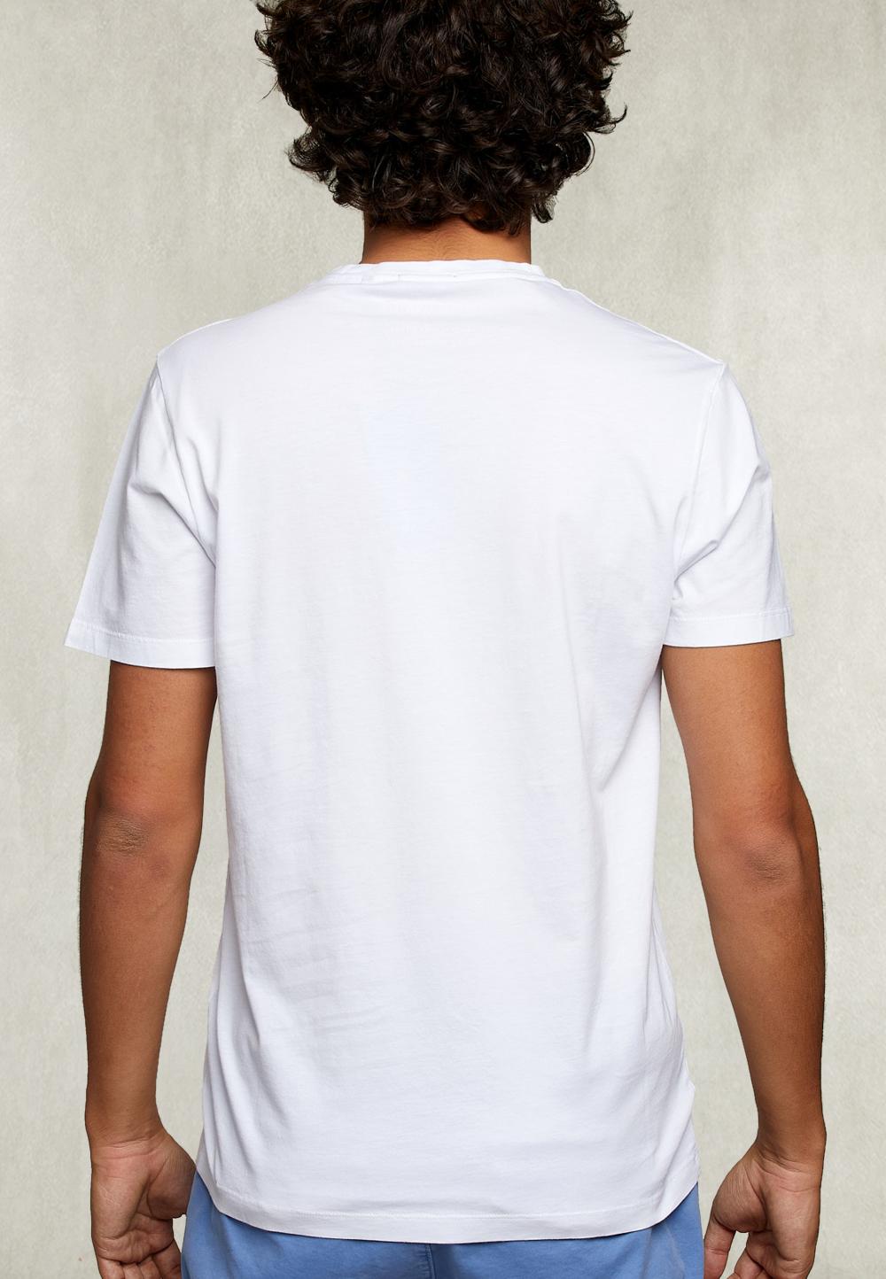 Custom Fit Pima Cotton T-Shirt With Pocket In White - Wit
