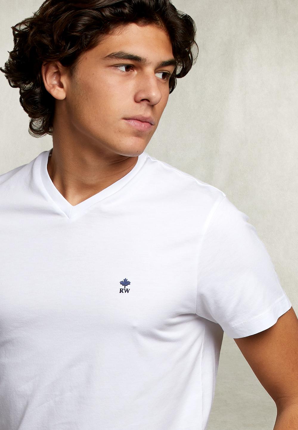 Slim Fit Pima Cotton T-Shirt White - Wit