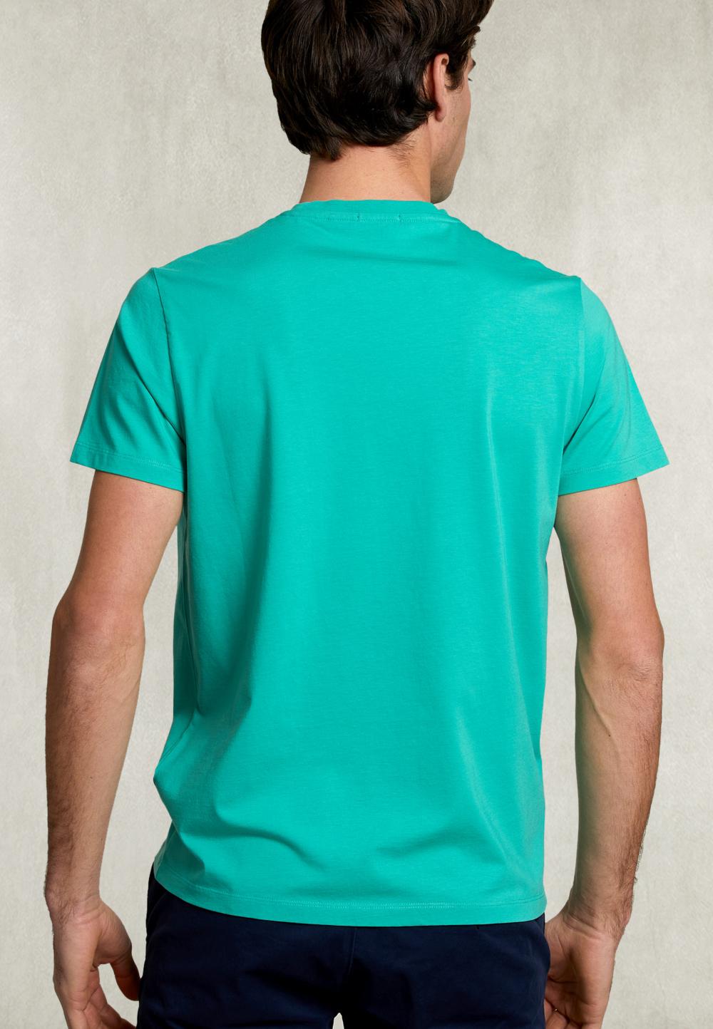 Custom Fit Pima Cotton Crew Neck T-Shirt Kiwi - Groen