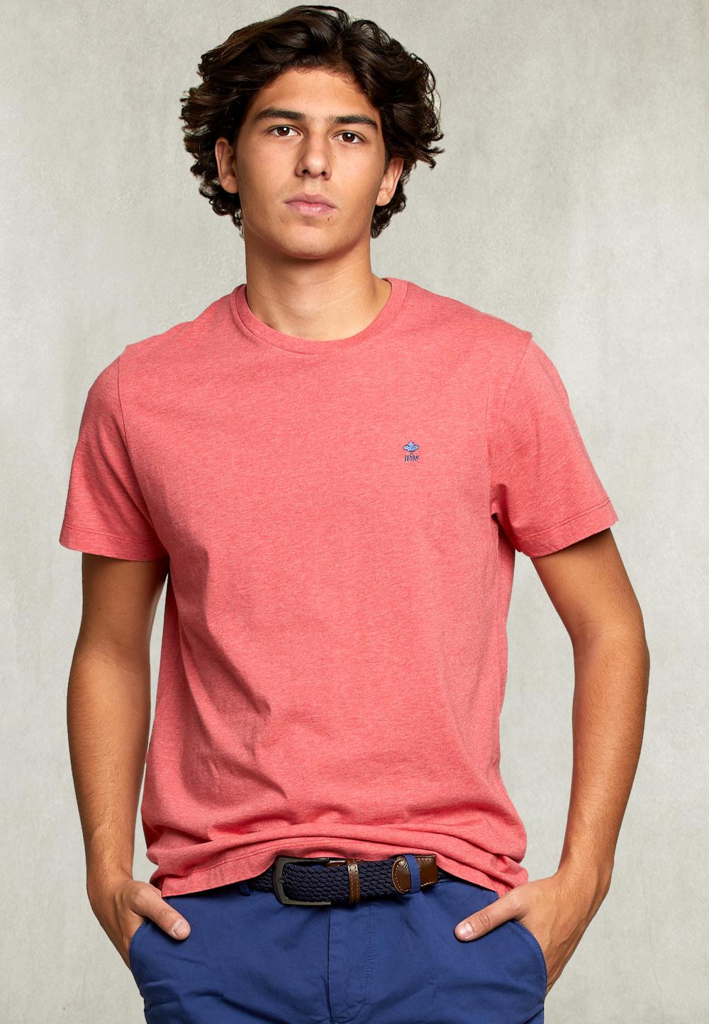 Custom Fit Pima Cotton Crew Neck T-Shirt Punch Mix - Roze