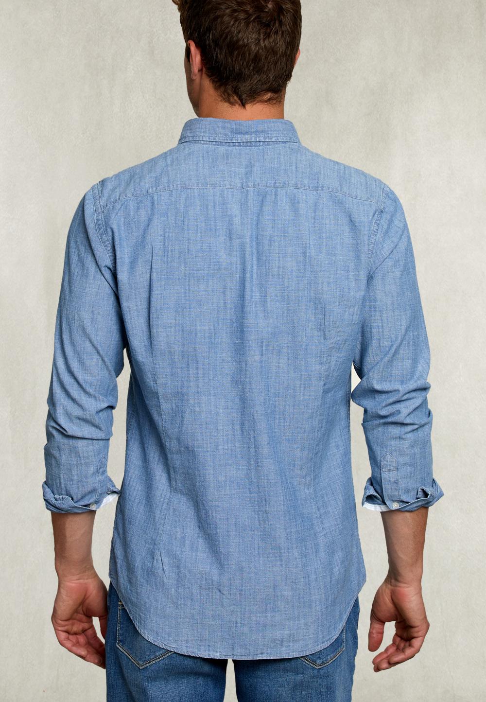 Slim Fit Jeans Shirt Bleach - Denim