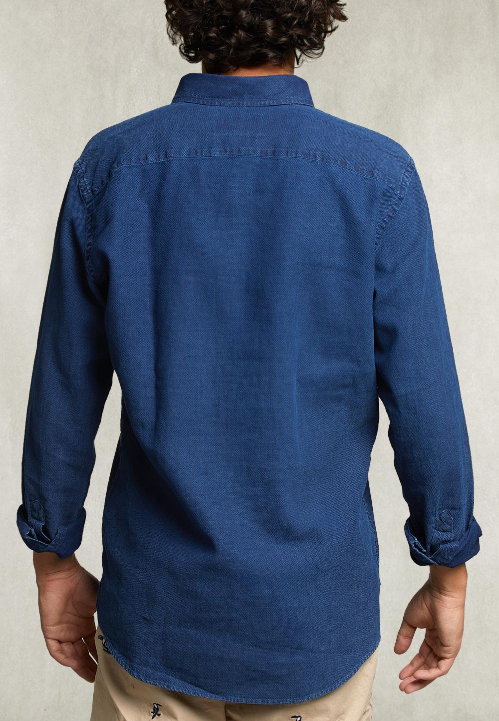 Custom Fit Shirt Blue - Blauw