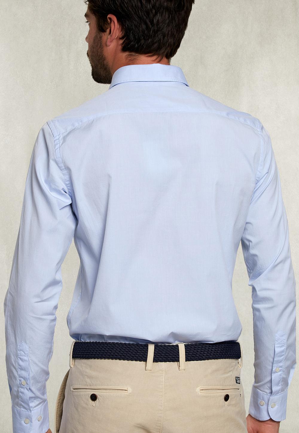 Custom Fit Shirt Blue - Bleu