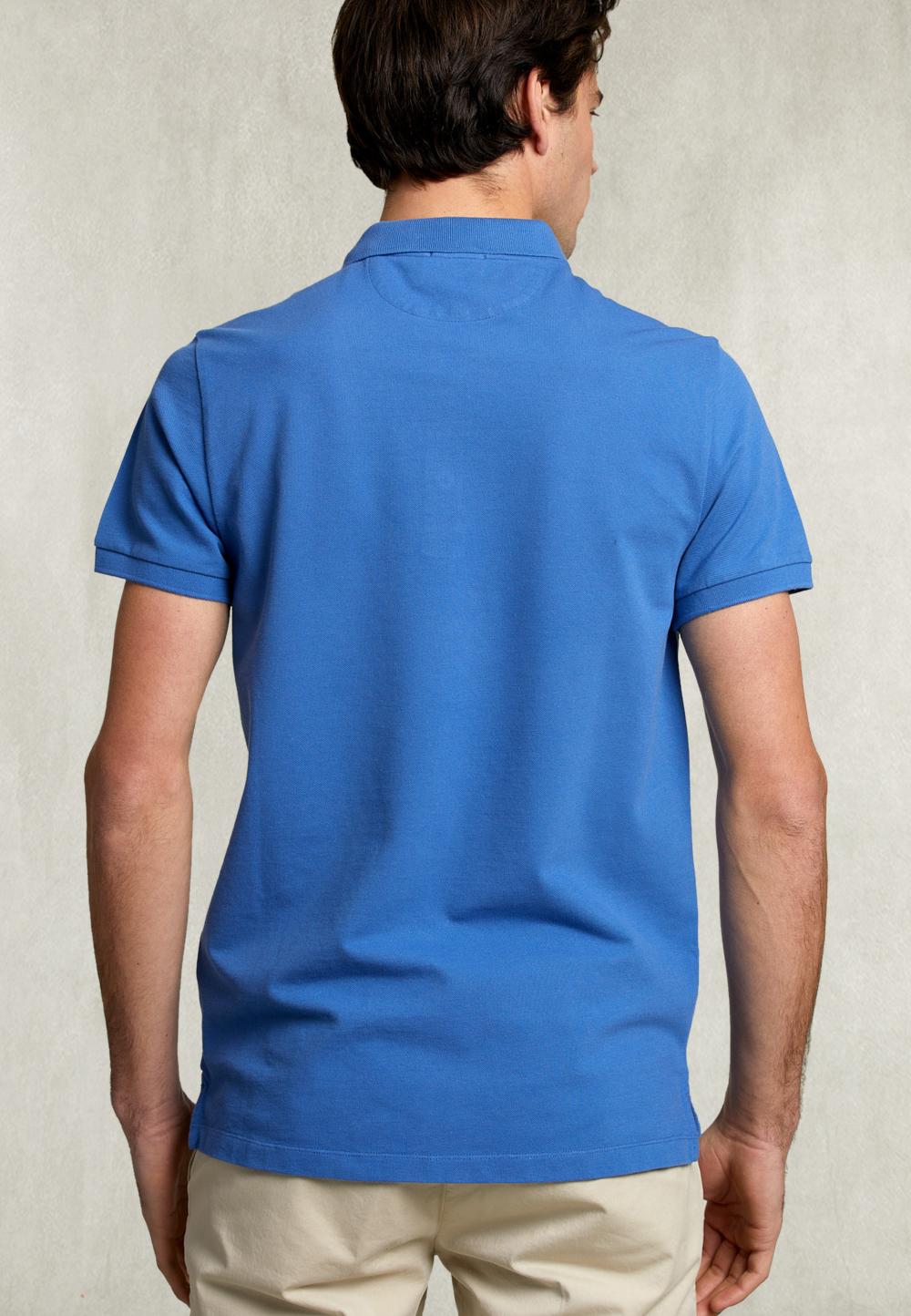 Custom Fit Pima Cotton Polo Blue Bird - Blauw