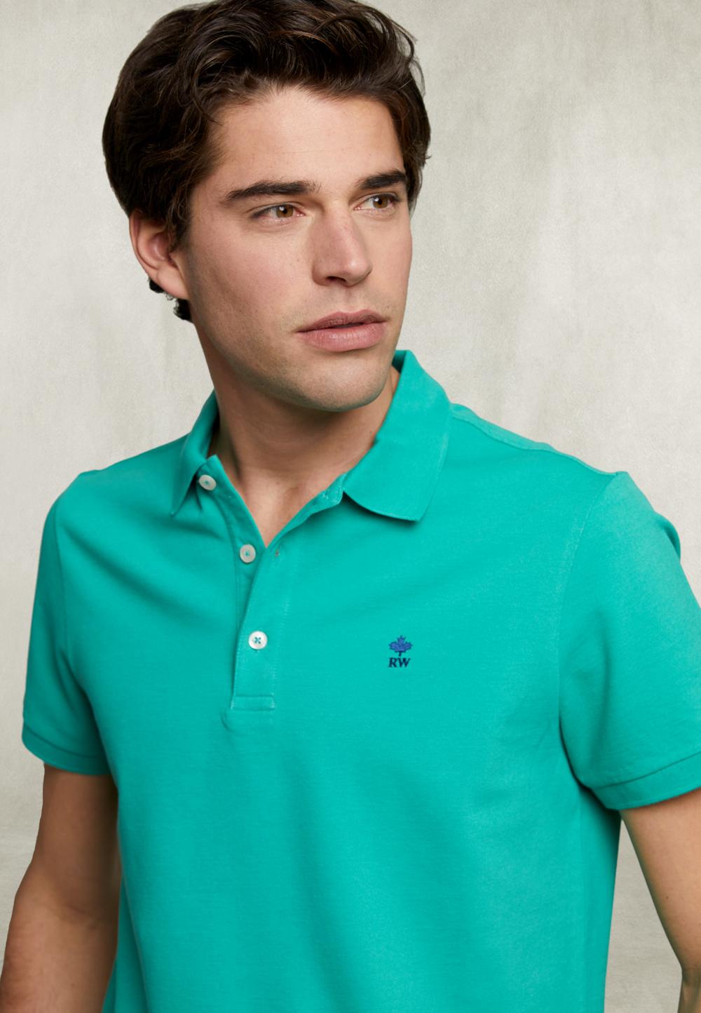 Custom Fit Pima Cotton Polo Kiwi - Groen