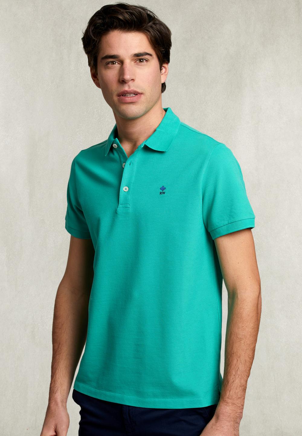 Custom Fit Pima Cotton Polo Kiwi - Groen