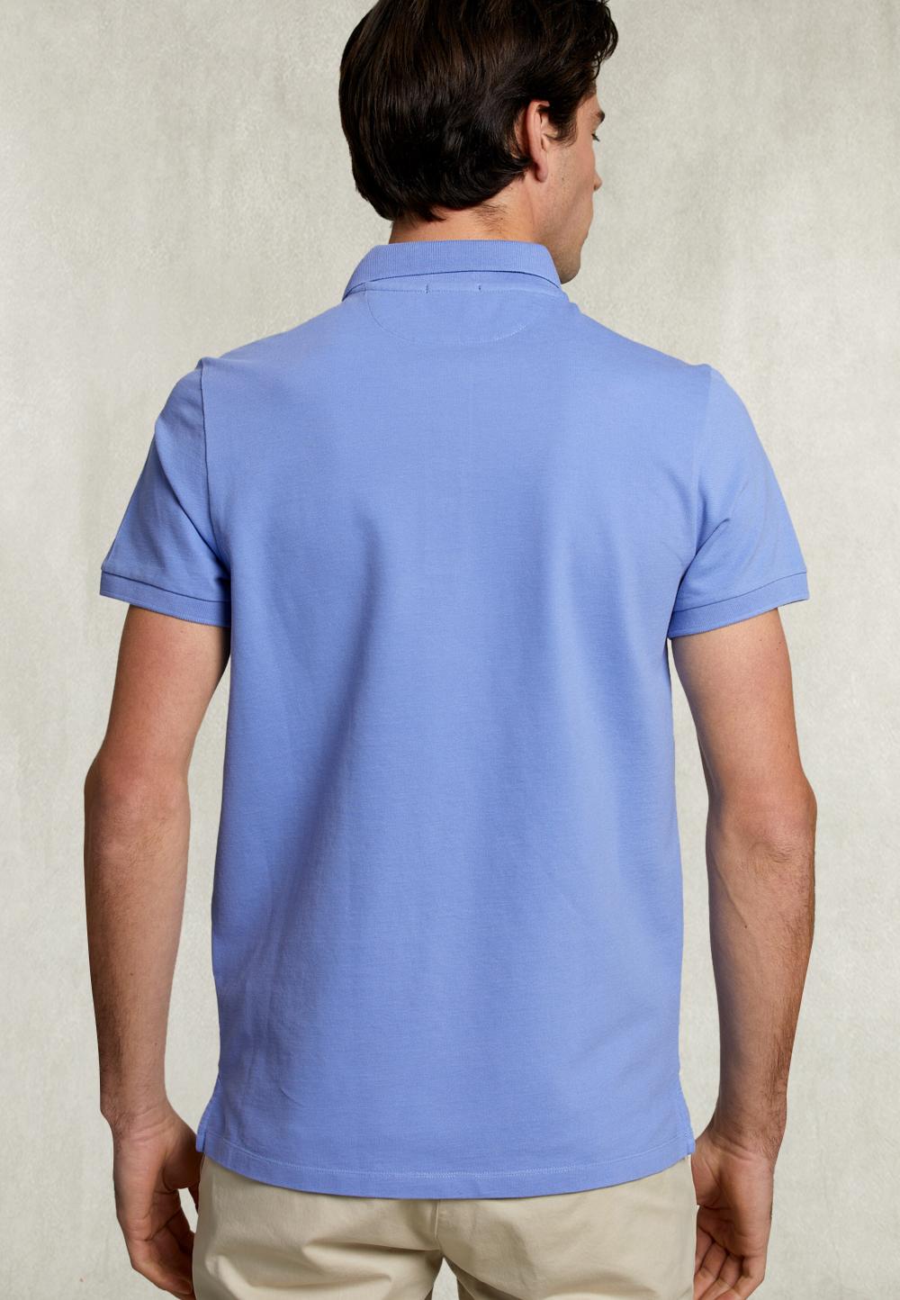 Custom Fit Pima Cotton Polo Mile - Blauw
