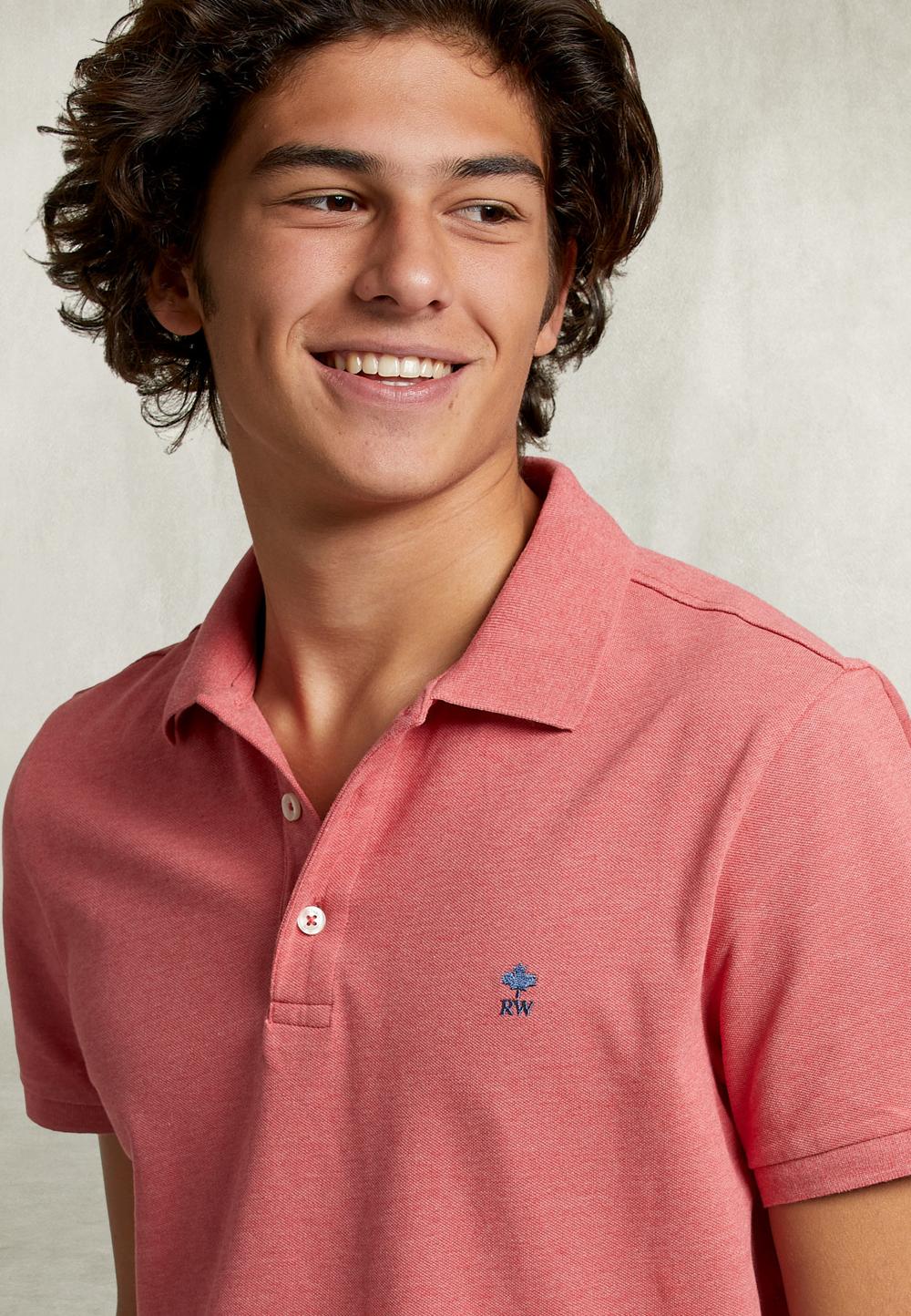 Custom Fit Pima Cotton Polo Punch Mix - Rose