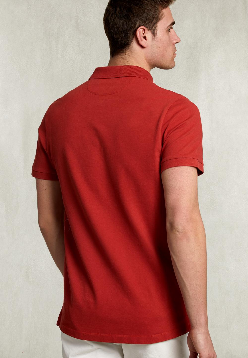Custom Fit Pima Cotton Polo Terra - Rouge