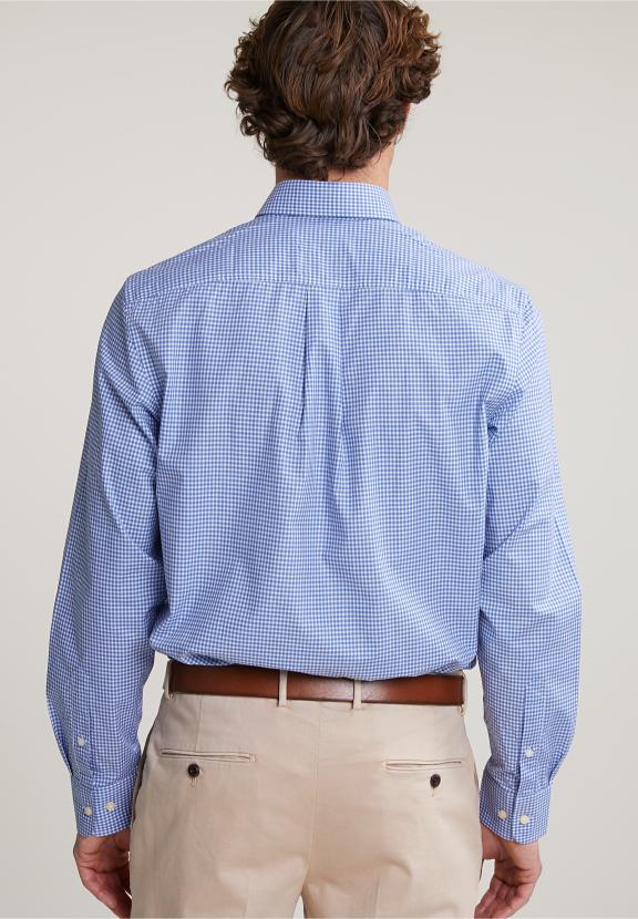 Regular Fit Checked Shirt Blue/White - Multi