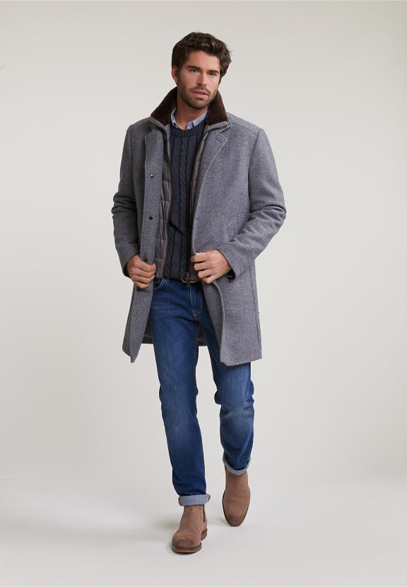 Slim Fit Striped Shirt With Pocket Blue/White - Multi