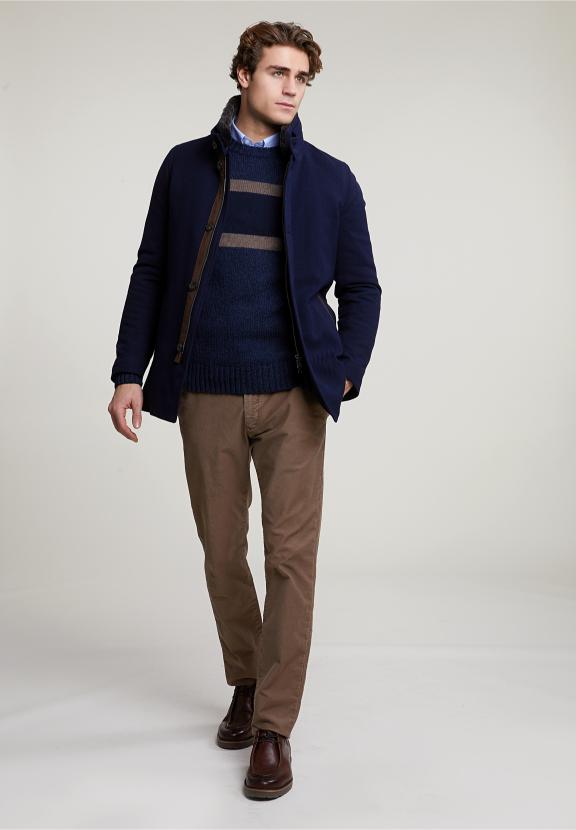 Slim Fit Uni Shirt With Pocket Blue - Multi